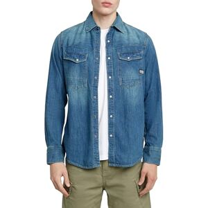 G-STAR Herren Dakota Slim Hemd, Blau (Faded Cricket Blue D23616-D252-D891), S G-STAR Herren Dakota Slim Hemd, Blau (Faded Cricket Blue D23616-D252-D891), S