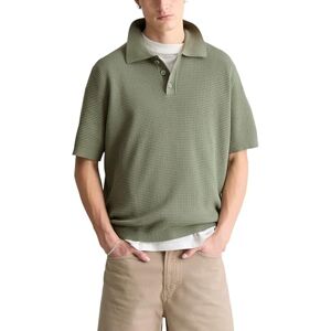 Marc O' Polo Marc OߴPolo Denim Herren Kurzarm-Poloshirt mit Waffelstruktur Regular Fit, Grün (Tea Green), XL Marc O' Polo Marc OߴPolo Denim Herren Kurzarm-Poloshirt mit Waffelstruktur Regular Fit, Grün (Tea Green), XL