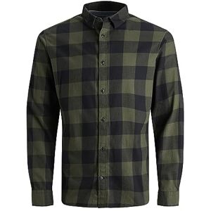 JACK & JONES Herren Hemd Jjegingham Twill Shirt L/S Noos, Dusty Olive, XL JACK & JONES Herren Hemd Jjegingham Twill Shirt L/S Noos, Dusty Olive, XL