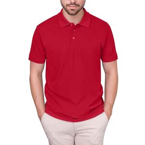 HRM Luxury Polo für Herren, Rot, Gr. 4XL Premium Poloshirt aus 100% Baumwolle, Basic Polohemd bis 60°C Farbecht Waschbar, Hochwertige & Nachhaltige Bekleidung HRM Luxury Polo für Herren, Rot, Gr. 4XL Premium Poloshirt aus 100% Baumwolle, Basic Polohemd bis 60°C Farbecht Waschbar, Hochwertige & Nachhaltige Bekleidung