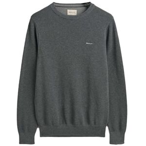 GANT Herren Classic Cotton C-Neck Pullover, Dark Grey Melange, 3XL EU GANT Herren Classic Cotton C-Neck Pullover, Dark Grey Melange, 3XL EU
