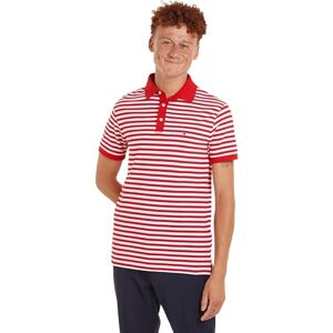 Tommy Hilfiger Herren Poloshirt Kurzarm 1985 Slim Fit, Mehrfarbig (Primary Red / White), S Tommy Hilfiger Herren Poloshirt Kurzarm 1985 Slim Fit, Mehrfarbig (Primary Red / White), S