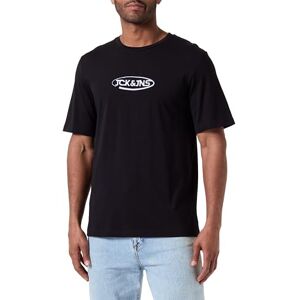 JACK & JONES Herren Jacoliver Ss Tee T-Shirt, Schwarz, M JACK & JONES Herren Jacoliver Ss Tee T-Shirt, Schwarz, M