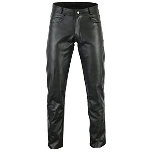 Bikers Gear Australia Herren-Jeans aus weichem Leder für Bequeme Passform, schwarz, Größe M Bikers Gear Australia Herren-Jeans aus weichem Leder für Bequeme Passform, schwarz, Größe M