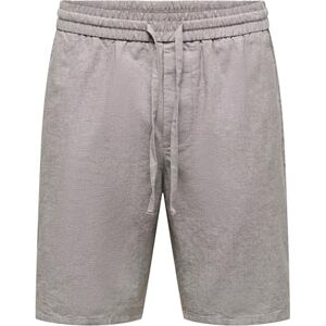 Only & Sons Male Shorts ONSLINUS Normal geschnitten Leinen Shorts Only & Sons Male Shorts ONSLINUS Normal geschnitten Leinen Shorts