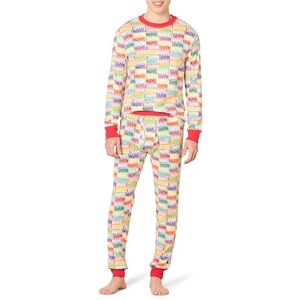 Amazon Essentials Disney Marvel Star Wars Herren Eng anliegende Schlafanzug-Sets, Marvel Holiday Bricks Mens Snug-fit, L Amazon Essentials Disney Marvel Star Wars Herren Eng anliegende Schlafanzug-Sets, Marvel Holiday Bricks Mens Snug-fit, L