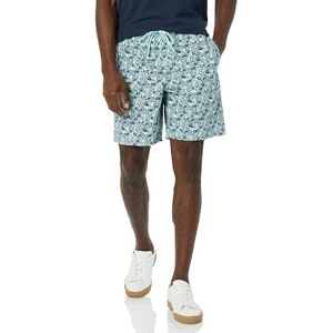 Amazon Essentials Herren-Shorts mit 20,3 cm Schrittlänge, lockere Passform, Kordelzug (in Übergröße), grünes Blumenmuster, Größe S Amazon Essentials Herren-Shorts mit 20,3 cm Schrittlänge, lockere Passform, Kordelzug (in Übergröße), grünes Blumenmuster, Größe S