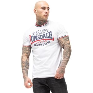 Lonsdale Herren T-Shirt schmale Passform GAVRENE XL, White/Navy/Red Lonsdale Herren T-Shirt schmale Passform GAVRENE XL, White/Navy/Red