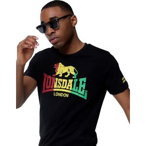 Lonsdale Herren T-Shirt Normale Passform Freedom L, Black Lonsdale Herren T-Shirt Normale Passform Freedom L, Black