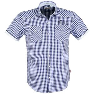 Lonsdale Herren Kurzarmhemd schmale Passform Berny S, Navy/Ice Lonsdale Herren Kurzarmhemd schmale Passform Berny S, Navy/Ice