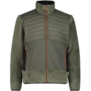 CMP Herren Highloft Hybrid Fleece Jacke, Olive, 50 CMP Herren Highloft Hybrid Fleece Jacke, Olive, 50