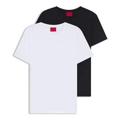 HUGO Men's Round Neck 2-Pack, Patterned, L HUGO Men's Round Neck 2-Pack, Patterned, L