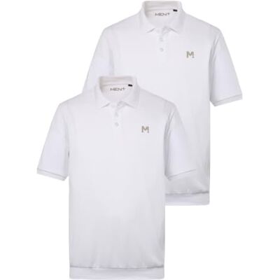 Men Plus Herren große Größen Übergrößen Menswear L-8XL Poloshirts, 2er-Pack, Bauchfit, Basic, Piqué, Halbarm schneeweiß 6XL 836266200-6XL Men Plus Herren große Größen Übergrößen Menswear L-8XL Poloshirts, 2er-Pack, Bauchfit, Basic, Piqué, Halbarm schneeweiß 6XL 836266200-6XL