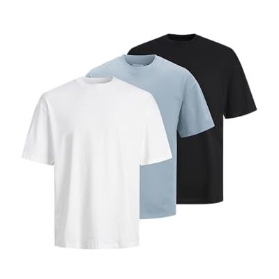 JACK & JONES Jjhugo Loose Tee Ss Crew Neck 3Pk Mp JACK & JONES Jjhugo Loose Tee Ss Crew Neck 3Pk Mp