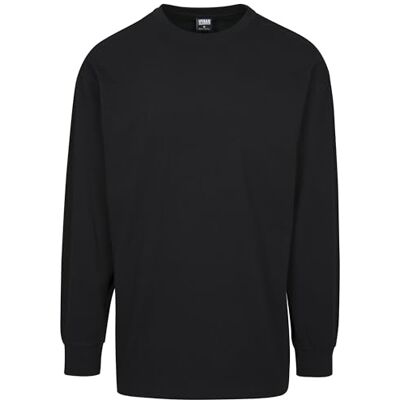 Urban Classics Herren Boxy Heavy Longsleeve Langarmshirt, Schwarz (Black 00007), L Urban Classics Herren Boxy Heavy Longsleeve Langarmshirt, Schwarz (Black 00007), L