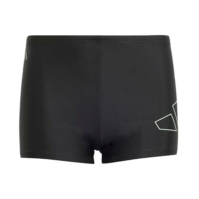 Adidas Men's Big Bars Swim Boxers, Black, 36 Adidas Men's Big Bars Swim Boxers, Black, 36