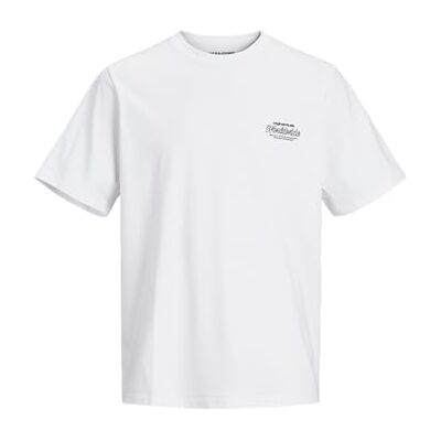 JACK & JONES Herren Jorsequoia Tee Ss Crew Neck Pls T-Shirt, Bright White, 3XL JACK & JONES Herren Jorsequoia Tee Ss Crew Neck Pls T-Shirt, Bright White, 3XL