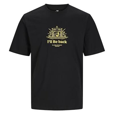 JACK & JONES Male T-Shirt Gedruckt Rundhals T-Shirt JACK & JONES Male T-Shirt Gedruckt Rundhals T-Shirt