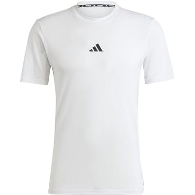 Adidas Herren Workout Logo Tee, White/Black, S Adidas Herren Workout Logo Tee, White/Black, S