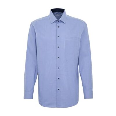 Seidensticker Herren Business-Hemd Regular Fit Bügelfrei- Kent-Kragen Langarm 100% Baumwolle Mittelblau 42 Seidensticker Herren Business-Hemd Regular Fit Bügelfrei- Kent-Kragen Langarm 100% Baumwolle Mittelblau 42