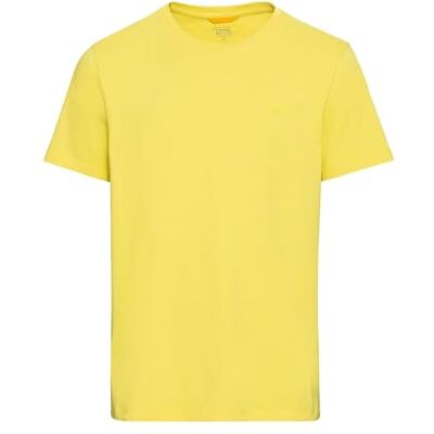 camel active Herren Jersey T-Shirt aus zertifiziertem Organic Cotton Gelb, Menswear-XXL camel active Herren Jersey T-Shirt aus zertifiziertem Organic Cotton Gelb, Menswear-XXL