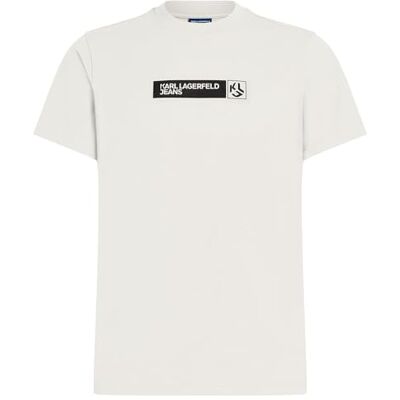 KARL LAGERFELD JEANS Men Slim Graphic T-Shirt White XXL KARL LAGERFELD JEANS Men Slim Graphic T-Shirt White XXL