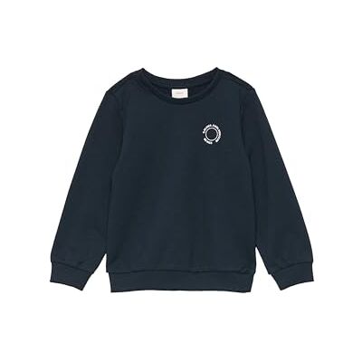 s.Oliver Unisex Sweatshirt mit Rippbündchen und kleinem Print-Detail s.Oliver Unisex Sweatshirt mit Rippbündchen und kleinem Print-Detail