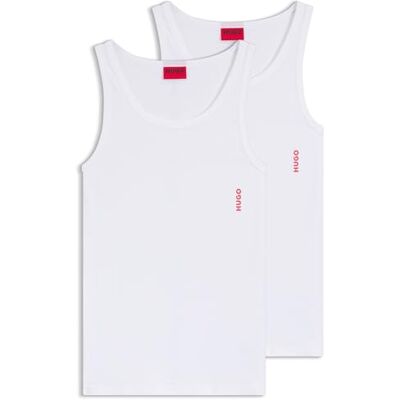 HUGO Herren Twin Pack Tank Top, New-White100, M (2er HUGO Herren Twin Pack Tank Top, New-White100, M (2er