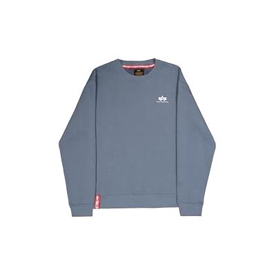 Alpha Herren Basic Small Logo Sweatshirt, Denim Blue, M Alpha Herren Basic Small Logo Sweatshirt, Denim Blue, M