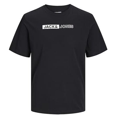 JACK & JONES Herren Jjecorp Logo Tee Play O-n Noos Pls T-Shirt, Black/Print:Play 5,5XL JACK & JONES Herren Jjecorp Logo Tee Play O-n Noos Pls T-Shirt, Black/Print:Play 5,5XL