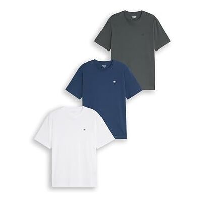 TOM TAILOR Herren Basic T-Shirts im 3er-Pack TOM TAILOR Herren Basic T-Shirts im 3er-Pack