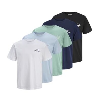 JACK & JONES Jjbrandon Tee Ss Crew Neck 5Pk Mp JACK & JONES Jjbrandon Tee Ss Crew Neck 5Pk Mp