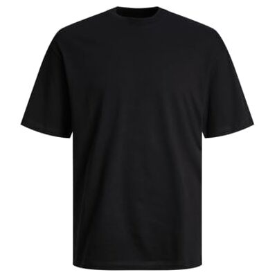 JACK & JONES Herren Jjebradley Tee Ss Noos Styd Pls T-Shirt, Schwarz, 7XL Große Größen JACK & JONES Herren Jjebradley Tee Ss Noos Styd Pls T-Shirt, Schwarz, 7XL Große Größen
