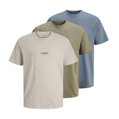JACK & JONES Jjesoho Tee Ss Crew Neck 3Pk Mp JACK & JONES Jjesoho Tee Ss Crew Neck 3Pk Mp