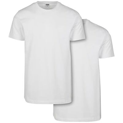 Urban Classics Herren Basic Tee 2-pack T-Shirt, white/white, 3XL Urban Classics Herren Basic Tee 2-pack T-Shirt, white/white, 3XL