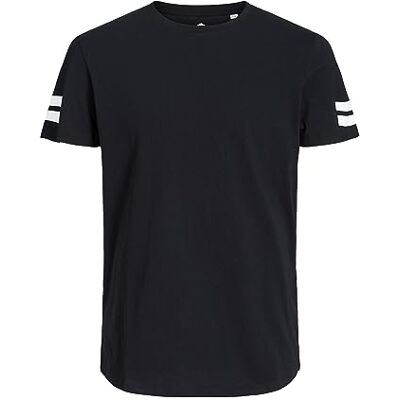 JACK & JONES Herren Jcoboro Tee Crew Neck T Shirt, Schwarz, S EU JACK & JONES Herren Jcoboro Tee Crew Neck T Shirt, Schwarz, S EU