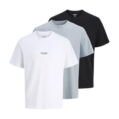 JACK & JONES Jjesoho Tee Ss Crew Neck 3Pk Mp JACK & JONES Jjesoho Tee Ss Crew Neck 3Pk Mp
