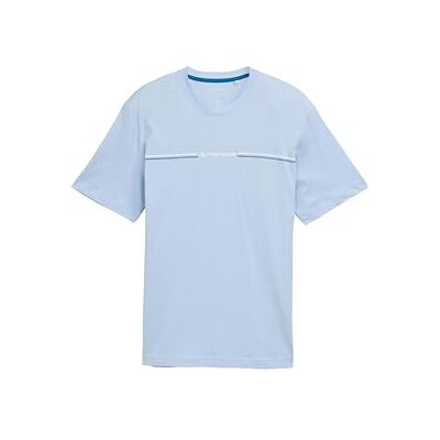 TOM TAILOR Herren 1037803 T-Shirt mit Print, 21068 Light Powder Blue, M TOM TAILOR Herren 1037803 T-Shirt mit Print, 21068 Light Powder Blue, M