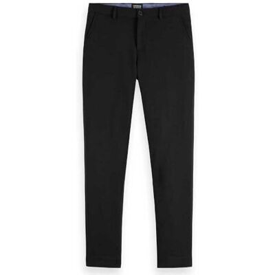 Scotch & Soda Herren Mott Knit Chino-Slim Fit, schwarz 001, 32 W/30 L Scotch & Soda Herren Mott Knit Chino-Slim Fit, schwarz 001, 32 W/30 L