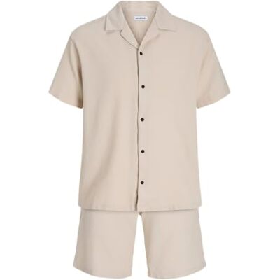 JACK & JONES Jjglobal Waffle Resort Shirt Ss Set Mp JACK & JONES Jjglobal Waffle Resort Shirt Ss Set Mp