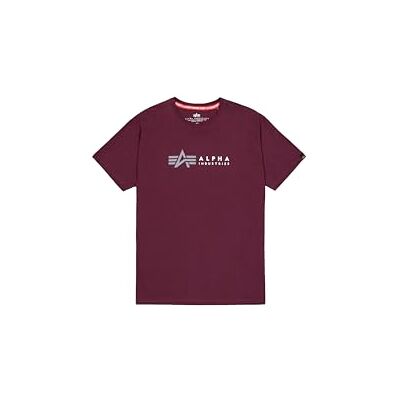 Herren Alpha Label T-Shirt, Dark Cherry, L Herren Alpha Label T-Shirt, Dark Cherry, L