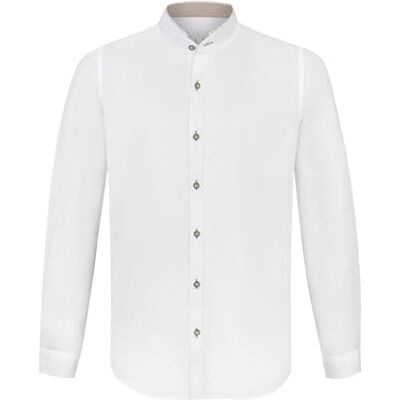Stockerpoint Herren Reno Trachtenhemd, Weiss grün, XL Stockerpoint Herren Reno Trachtenhemd, Weiss grün, XL