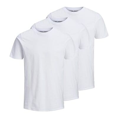 JACK & JONES Jjeorganic Basic Tee Ss O-Ne 3Pk Mp Noos JACK & JONES Jjeorganic Basic Tee Ss O-Ne 3Pk Mp Noos
