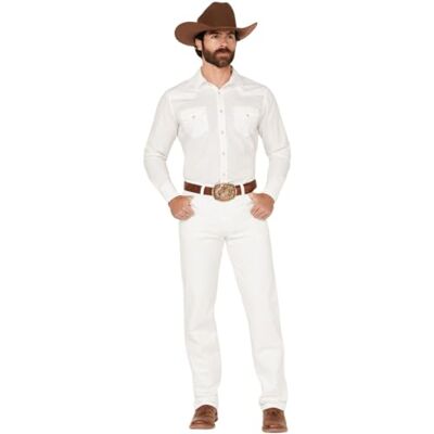 Wrangler Men’s 13MWZ Cowboy Cut Original Fit Jean, White, 32W x 32L Wrangler Men’s 13MWZ Cowboy Cut Original Fit Jean, White, 32W x 32L