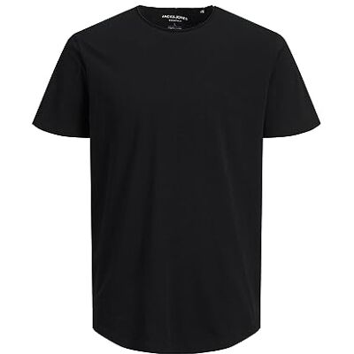 JACK & JONES JACK&JONES Basic T-Shirt Rundhals Kurzarm Jersey Baumwolle Shirt Regular Fit JJEBASHER, Schwarz (Black/Reg),L JACK & JONES JACK&JONES Basic T-Shirt Rundhals Kurzarm Jersey Baumwolle Shirt Regular Fit JJEBASHER, Schwarz (Black/Reg),L