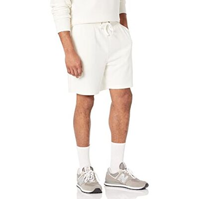 Amazon Essentials Herren Leichte Sweatshorts, Eierschalenweiß, XXL Amazon Essentials Herren Leichte Sweatshorts, Eierschalenweiß, XXL