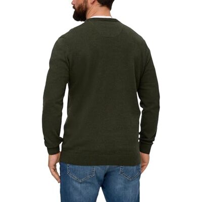 s.Oliver Herren Pullover in großen Größen – aus Baumwolle mit Logo-Stickerei s.Oliver Herren Pullover in großen Größen – aus Baumwolle mit Logo-Stickerei