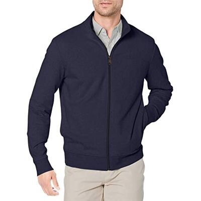 Amazon Essentials Herren Leichtes French-Terry-Sweatshirt mit durchgehendem Reißverschluss, Dunkles Marineblau, XXL Amazon Essentials Herren Leichtes French-Terry-Sweatshirt mit durchgehendem Reißverschluss, Dunkles Marineblau, XXL