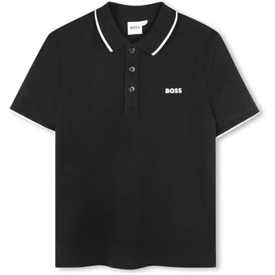 Boss POLOHEMD MIT KURZEN ARMELN Schwarz 100% Baumwolle 3JAHRE Boss POLOHEMD MIT KURZEN ARMELN Schwarz 100% Baumwolle 3JAHRE