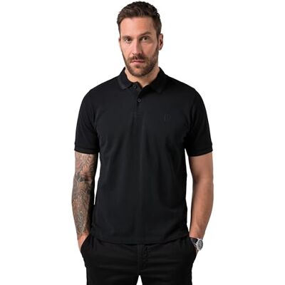 JP 1880 Herren große Größen Übergrößen Menswear L-8XL Poloshirt, Halbarm, Piqué schwarz 5XL 835806100-5XL JP 1880 Herren große Größen Übergrößen Menswear L-8XL Poloshirt, Halbarm, Piqué schwarz 5XL 835806100-5XL